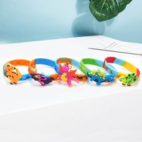 Cute Sweet Color Block Silica Gel Wholesale Wristband main image 3
