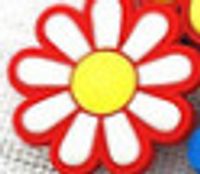 Flower Shoe Accessories PVC All Seasons Shoe Buckle sku image 6