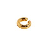 1 Pair Simple Style Classic Style Solid Color Plating Brass 18K Gold Plated Ear Cuffs main image 3