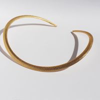 Brass 18K Gold Plated Exaggerated Plating Geometric Choker main image 5