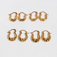 1 Pair Simple Style Classic Style U Shape Constellation Plating Brass 18K Gold Plated Earrings main image 6