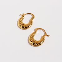 1 Pair Simple Style Classic Style U Shape Constellation Plating Brass 18K Gold Plated Earrings main image 3