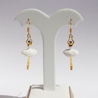 1 Pair Simple Style Cartoon Character Enamel Plating Brass 18K Gold Plated Drop Earrings main image 6