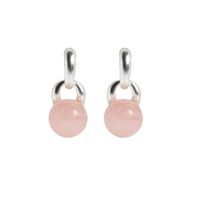 1 Pair Simple Style Round Plating Inlay Brass Natural Stone 18K Gold Plated Drop Earrings main image 5