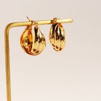 1 Pair Simple Style Commute Geometric Plating Brass 18K Gold Plated Earrings sku image 1