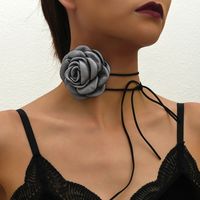 Wholesale Jewelry Simple Style Classic Style Flower Cloth Patchwork Choker sku image 1