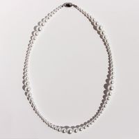 Künstlicher Kristall Süßwasserperle Elegant Perlen Einfarbig Halskette main image 2