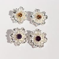 1 Pair Exaggerated Sweet Flower Plating Inlay Brass Zircon 18K Gold Plated Ear Studs main image 1