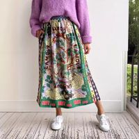 Holiday Beach Women's Vacation Printing Letter Polyester Printing Skirt Sets Skirt Sets main image 3