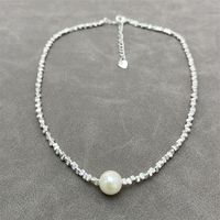 Kupfer Lässig Einfacher Stil Perlen Perle Geometrisch Armbänder Halskette main image 4