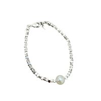 Kupfer Lässig Einfacher Stil Perlen Perle Geometrisch Armbänder Halskette main image 2