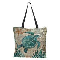 3d Print Animal Fashion Handbag Shopping Bags sku image 10