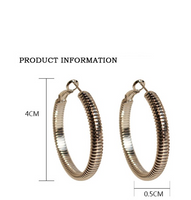 1 Paar Übertrieben Einfacher Stil Kreis Überzug Messing 18 Karat Vergoldet Ohrringe main image 2