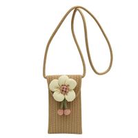 Women's Small Straw Flower Cute Basic Flowers Flip Cover Crossbody Bag main image 7