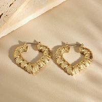 1 Pair Glam Cute Queen Heart Shape Alloy Earrings main image 1