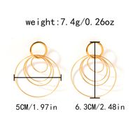 1 Pair Casual Classic Style Round Patchwork Plating 304 Stainless Steel 14K Gold Plated Drop Earrings sku image 1