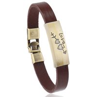 Fashion One-eyed Couple Leather Bracelets &amp; Bangles Nhpk127700 sku image 3