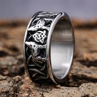 Hip-Hop Streetwear Square 304 Stainless Steel Men's Rings main image 7