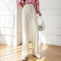 Women's Class School Daily Classic Style Simple Solid Color Ankle-Length Full Length Drawstring Elastic Waist Washed Casual Pants Sweatpants main image 5