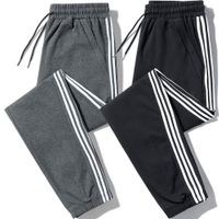 Women's Class Indoor Daily Simple Style Stripe Simple Solid Color Full Length Drawstring Elastic Waist Washed Casual Pants Jogger Pants Sweatpants main image 1