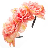 Women's Casual Vacation Classic Style Flower Alloy Cloth Patchwork Plating Flowers Hair Band sku image 6