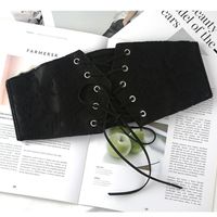 Simple Style Classic Style Solid Color Pu Leather Elastic Band Buckle Knot Women's Corset Belts main image 4