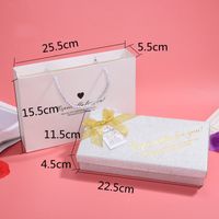 Romantic Solid Color Bow Knot Paper Jewelry Boxes main image 2