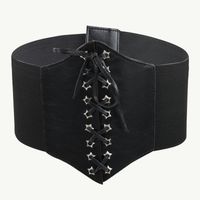 Simple Style Classic Style Solid Color Pu Leather Knot Women's Corset Belts main image 3
