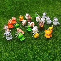 1 Pair Casual Cute Simple Style Animal Fox Frog Alloy Resin main image 1