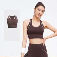 Simple Style Solid Color Polyester U Neck Active Tops Vest main image 4