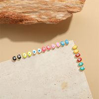 1 Pair Vintage Style Simple Style Commute Devil's Eye Devil's Eye Copper Copper Gold Plated Ear Studs main image 5