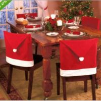 Classic Style Christmas Hat Nonwoven Holiday Chair Cover sku image 6