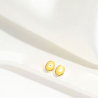 1 Paar Vintage-Stil Einfacher Stil Pendeln Teufels Auge Teufels Auge Kupfer Kupfer Vergoldet Ohrstecker sku image 9