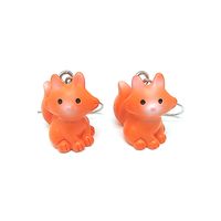 1 Pair Casual Cute Simple Style Animal Fox Frog Alloy Resin sku image 11