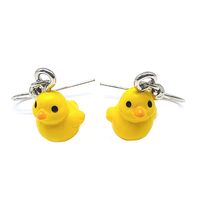 1 Pair Casual Cute Simple Style Animal Fox Frog Alloy Resin sku image 1