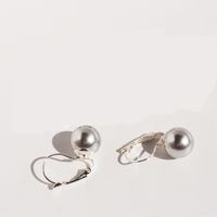1 Pair Elegant Simple Style Geometric Plating Inlay Brass Pearl 18K Gold Plated Drop Earrings sku image 1