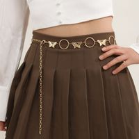 Simple Style Classic Style Butterfly Metal Women's Chain Belts main image 1
