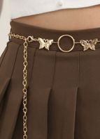 Simple Style Classic Style Butterfly Metal Women's Chain Belts main image 3
