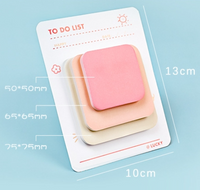 1 Piece Solid Color Learning Paper Casual Sticky Note main image 2