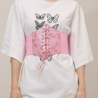 Simple Style Classic Style Solid Color Elastic Band Printing Women's Corset Belts main image 1