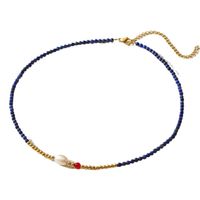 304 Stainless Steel Beaded 18K Gold Plated Simple Style Commute Beaded Round Pendant Necklace main image 4