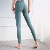 Simple Style Solid Color Nylon Brushed Fabric Collarless Active Bottoms Skinny Pants Sweatpants main image 5
