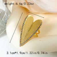 304 Stainless Steel 14K Gold Plated Casual Sexy British Style Plating Pentagram Heart Shape Flower Rings sku image 4