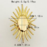 304 Stainless Steel 14K Gold Plated Casual Sexy British Style Plating Pentagram Heart Shape Flower Rings sku image 5