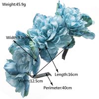 Women's Casual Vacation Classic Style Flower Alloy Cloth Patchwork Plating Flowers Hair Band main image 2