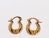 1 Paar Einfacher Stil Klassischer Stil U-Form Konstellation Überzug Messing 18 Karat Vergoldet Ohrringe sku image 1