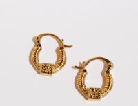 1 Paar Einfacher Stil Klassischer Stil U-Form Konstellation Überzug Messing 18 Karat Vergoldet Ohrringe sku image 2