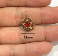 201 Stainless Steel 304 Stainless Steel Glass Gold Plated Basic Modern Style Classic Style Inlay Star Zircon main image 2