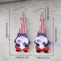 1 Pair Retro Dwarf Pu Leather Drop Earrings main image 4