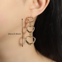 1 Pair Simple Style Classic Style Solid Color Inlay Zinc Alloy Rhinestones Drop Earrings sku image 1